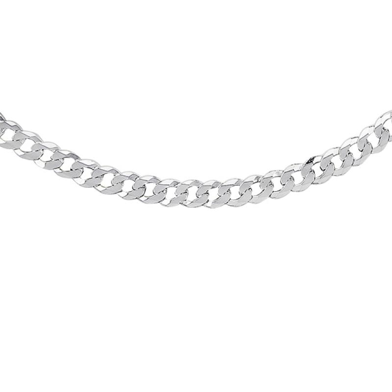 Lant barbati argint rodiat model cubanez plat 4,8 mm x 55 cm DiAmanti PancerkaP120-55cm-SL (Argint 925‰ 16,95 g.)